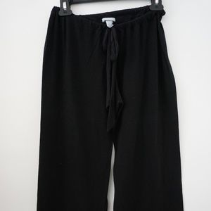 Eberjey Wide Leg Black Super Comfy PJ Pants Joggers